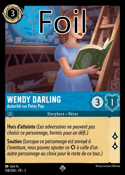 Wendy Darling foil Autorité sur Peter Pan