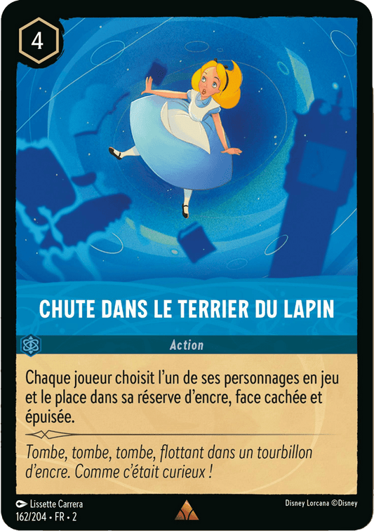 Chute dans le terrier du lapin