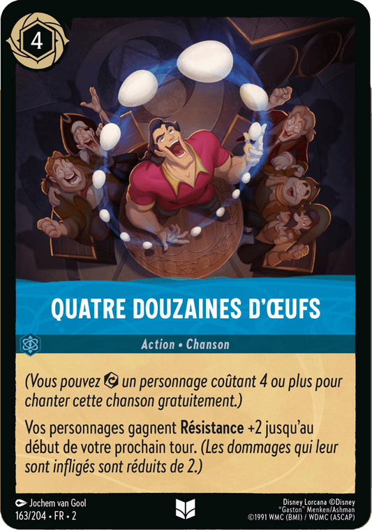 Quatre Douzaine d’oeufs