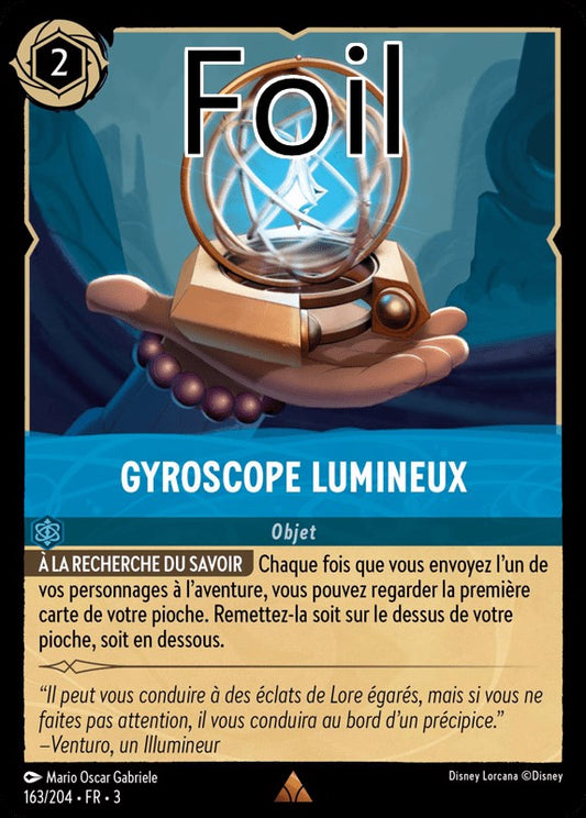 Gyroscope lumineux foil