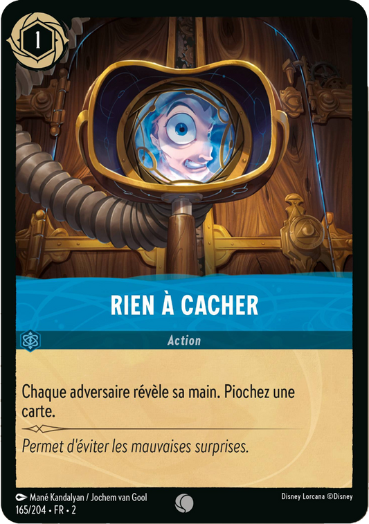 Rien à cacher