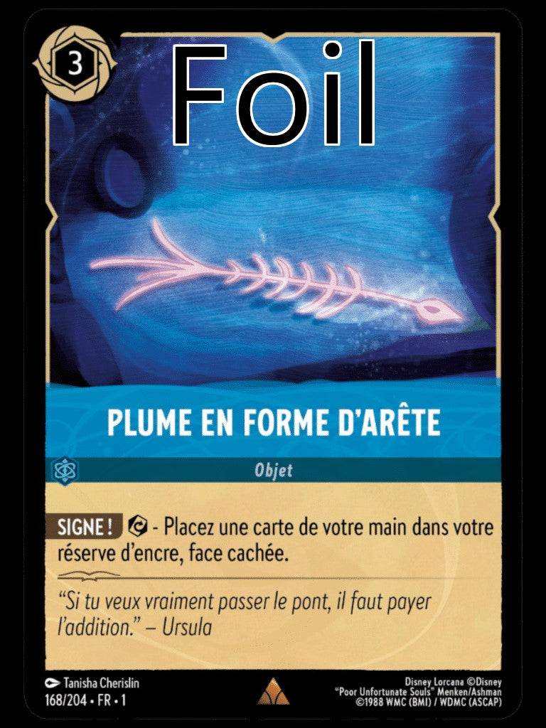 Plume en forme d’arête Foil