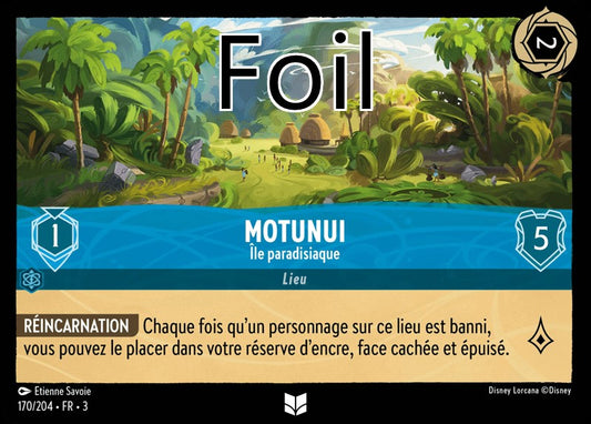 Motunui foil Île paradisiaque