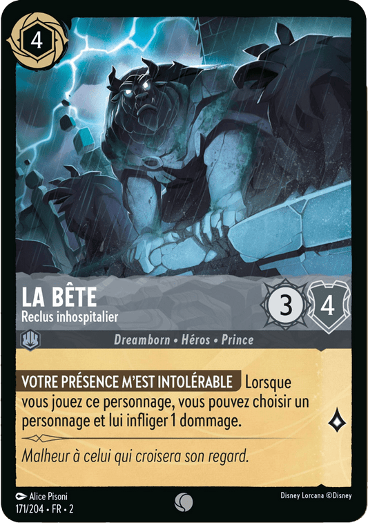 La Bête Reclus inhospitalier