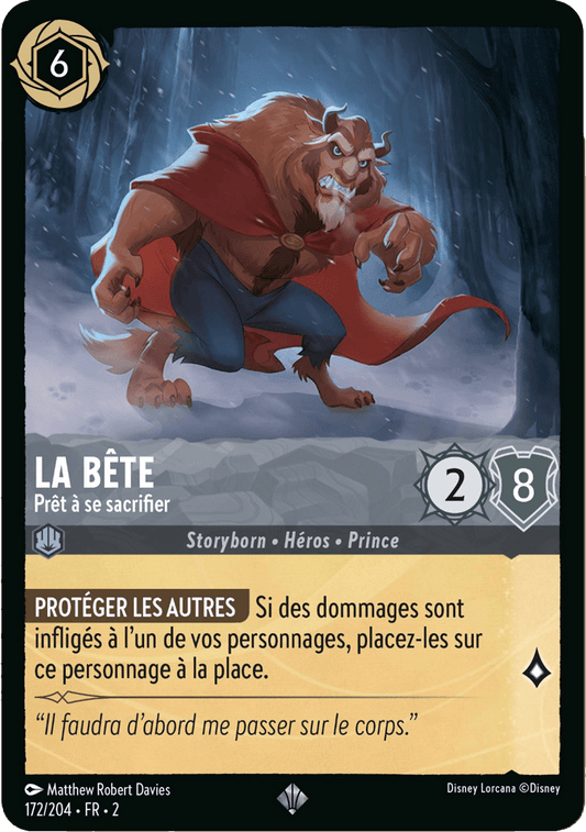 La bête Prêt à se sacrifier