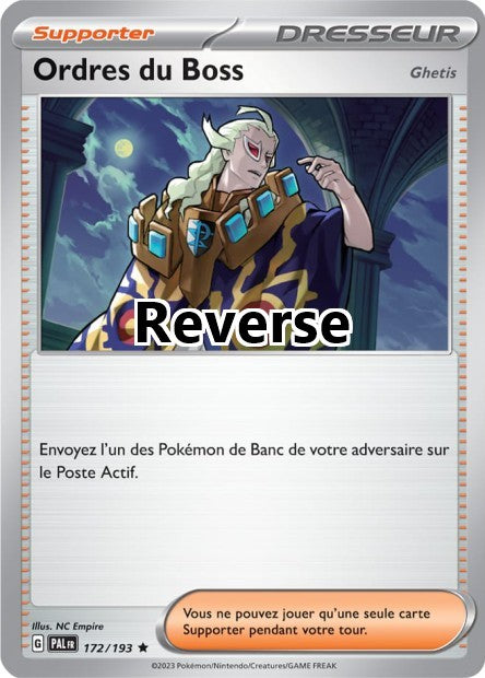 Ordres du Boss (Ghetis) reverse