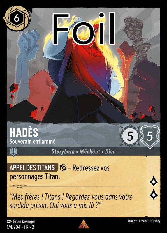 Hadès foil Souverain enflammé