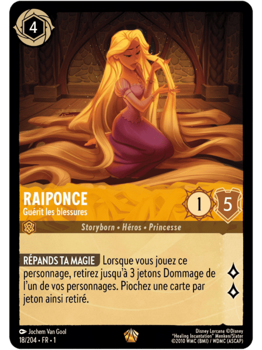 Raiponce Guérit des blessures