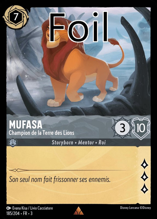 Mufasa foil Champion de la Terre des Lions
