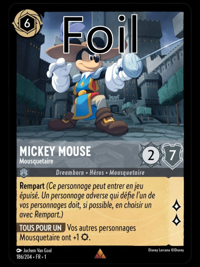 Mickey Mouse Foil 
Mousquetaire