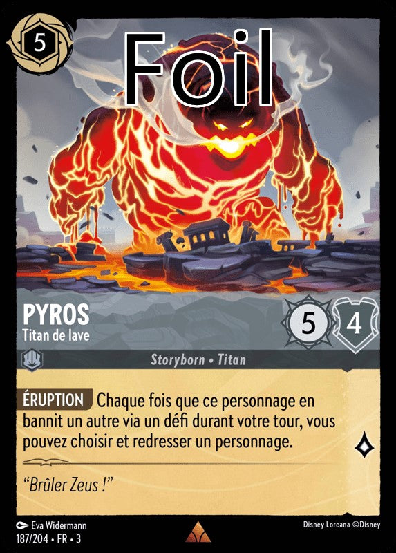 Pyros foil Titan de lave