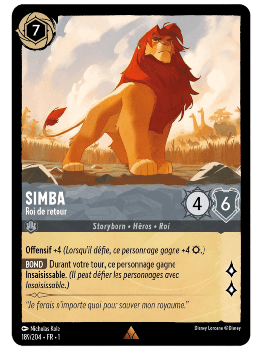 Simba Roi de retour