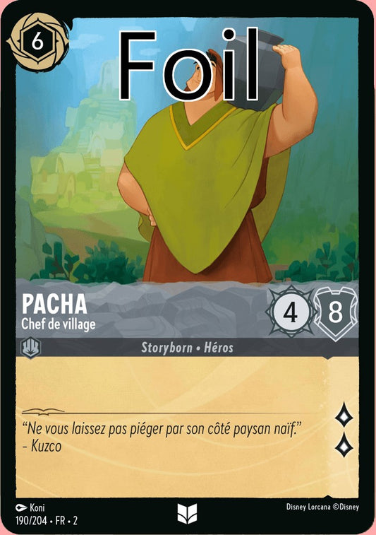 Pacha Foil Chef. De village