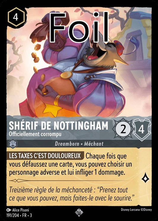 Shérif de Nottingham foil Officiellement corrompu
