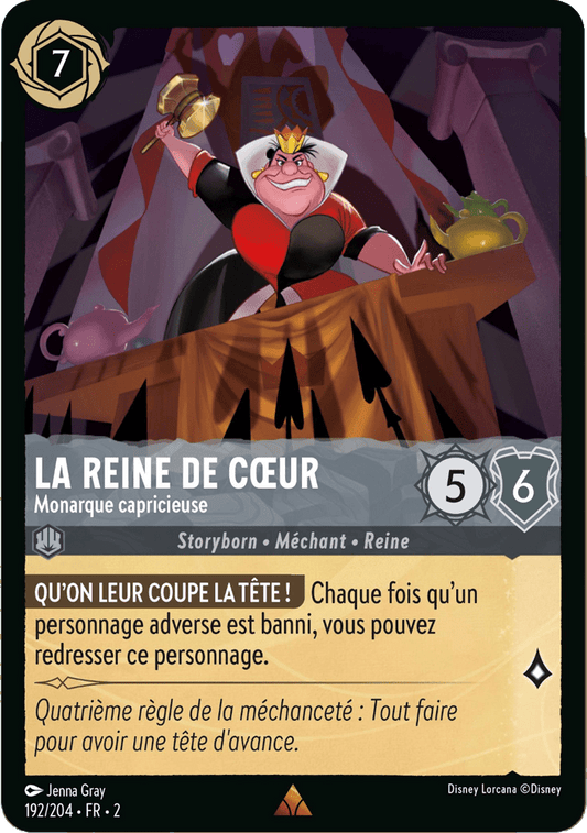 La reine de coeur Monarque capricieuse