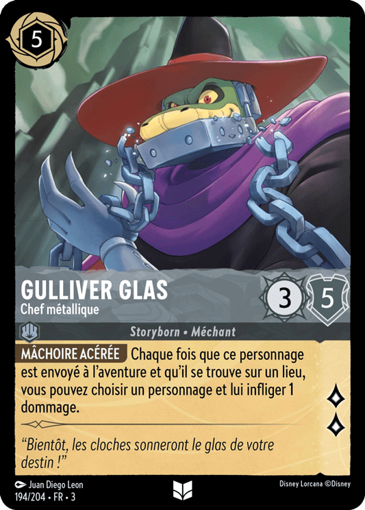 Gulliver Glas Chef métallique