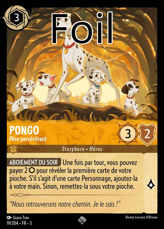 Pongo foil Père persévérant