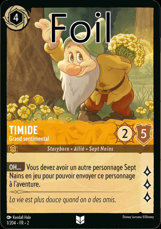 Timide Foil 
Grand sentimental