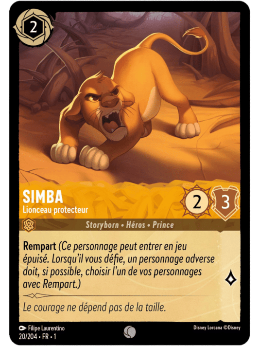 Simba Lionceau protecteur