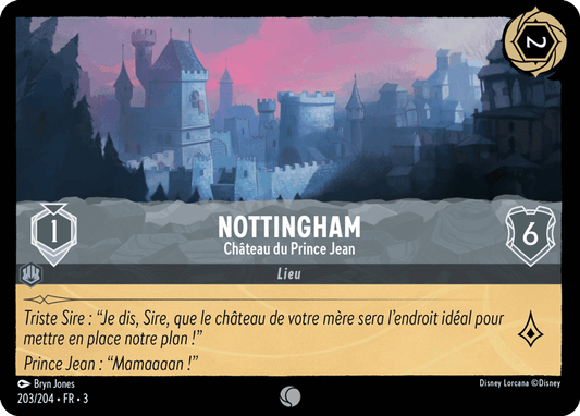 Nottingham Château du Prince Jean