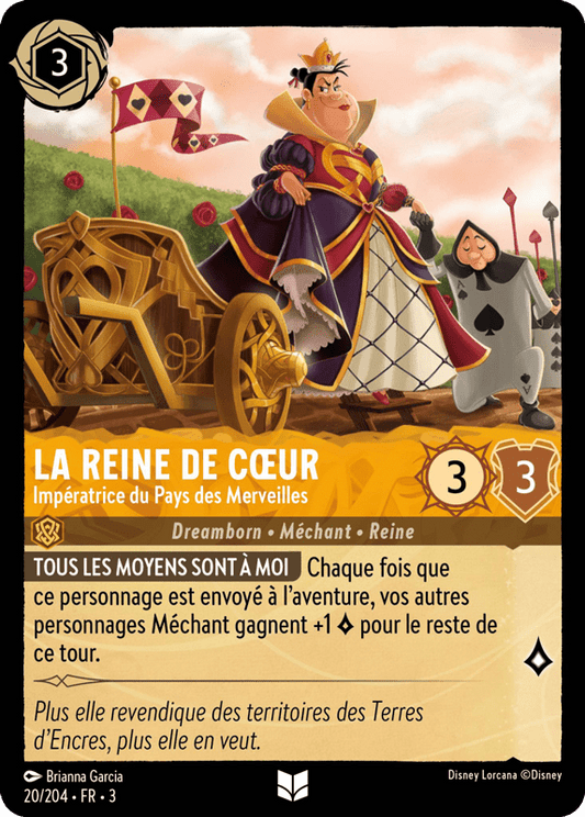 La Reine de cœur Impératrice du Pays des Merveilles