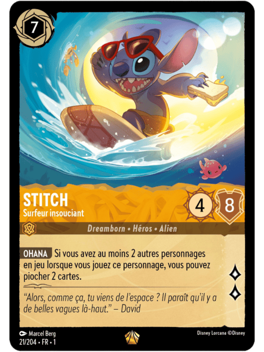 Stitch Surfeur insouciant