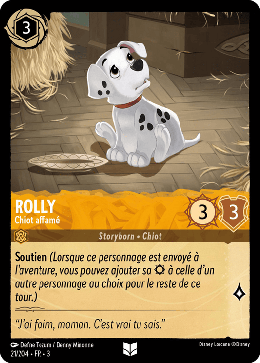 Rolly Chiot affamé