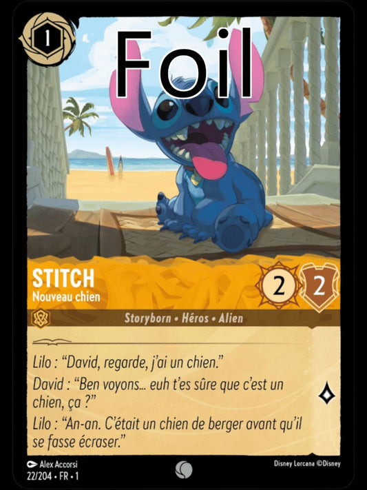 Stitch Foil Nouveau chien