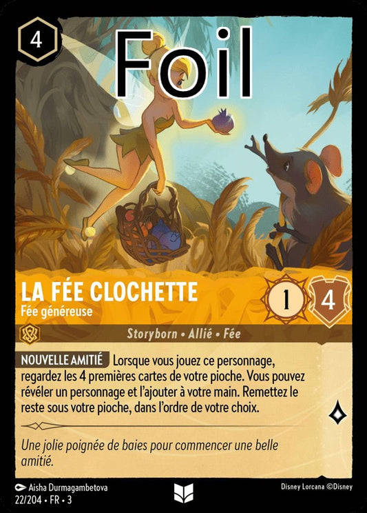La Fée Clochette foil Fée généreuse