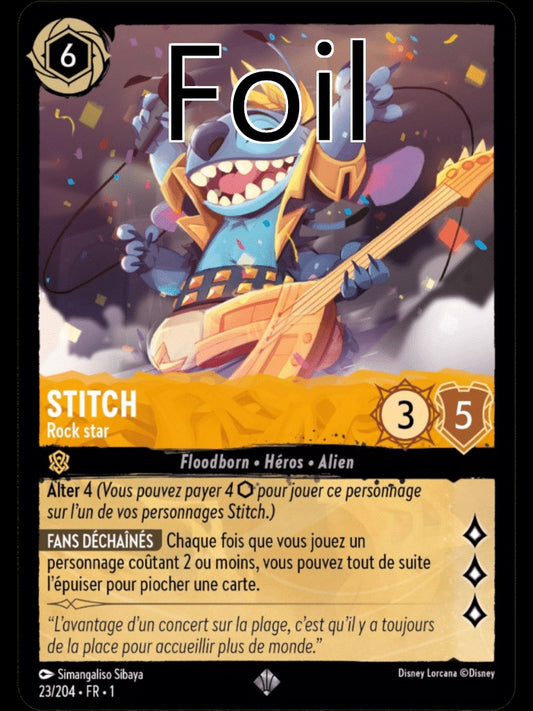 Stitch Foil Rock star