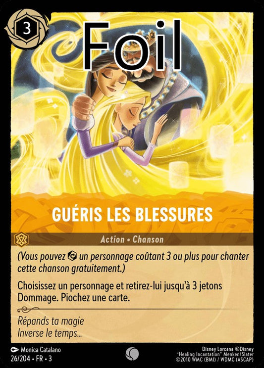 Guéris les blessures foil