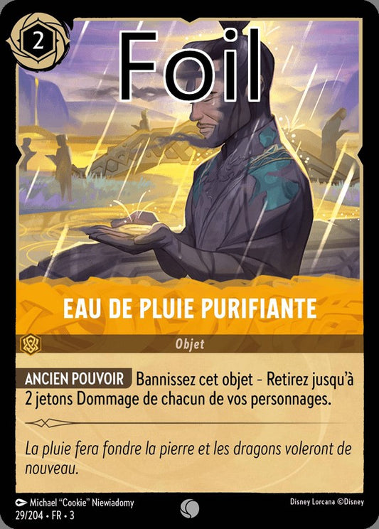 Eau de pluie purifiante foil