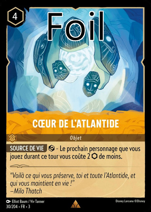Cœur de l’Atlantide foil
