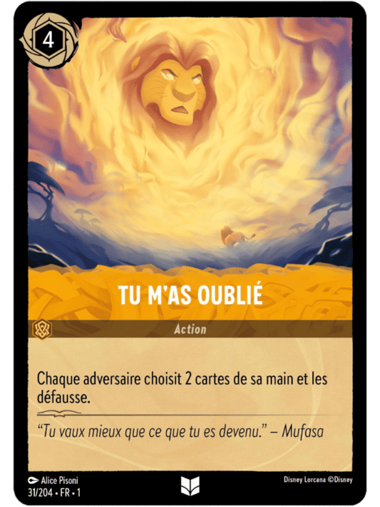 Tu m’as oublié