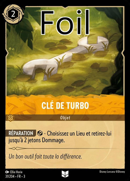 Clé de Turbo foil