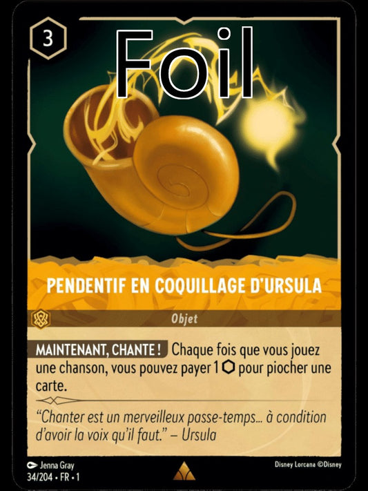 Collier coquillage d’Ursula Foil