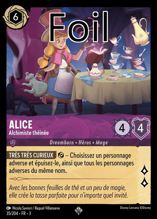 Alice foil Alchimiste théinée