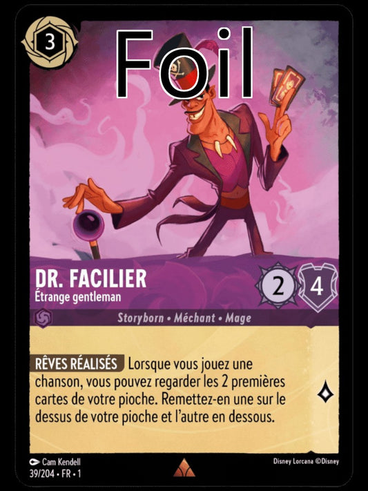 Dr. Facilier Foil Étrange gentleman