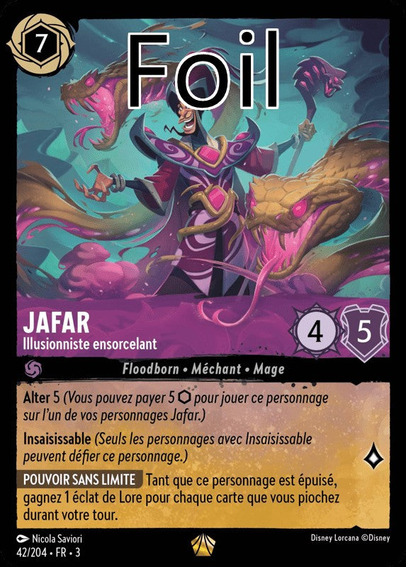 Jafar foil Illusionniste ensorcelant