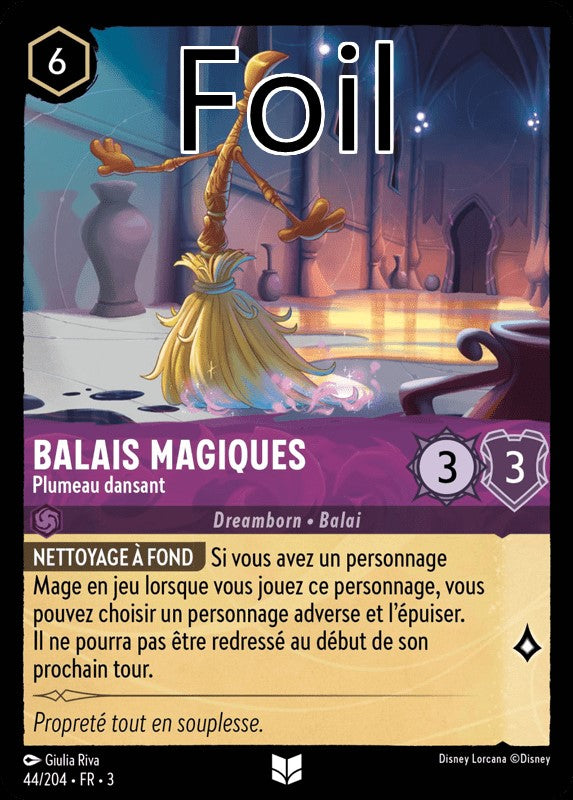 Balais Magiques foil Plumeau dansant