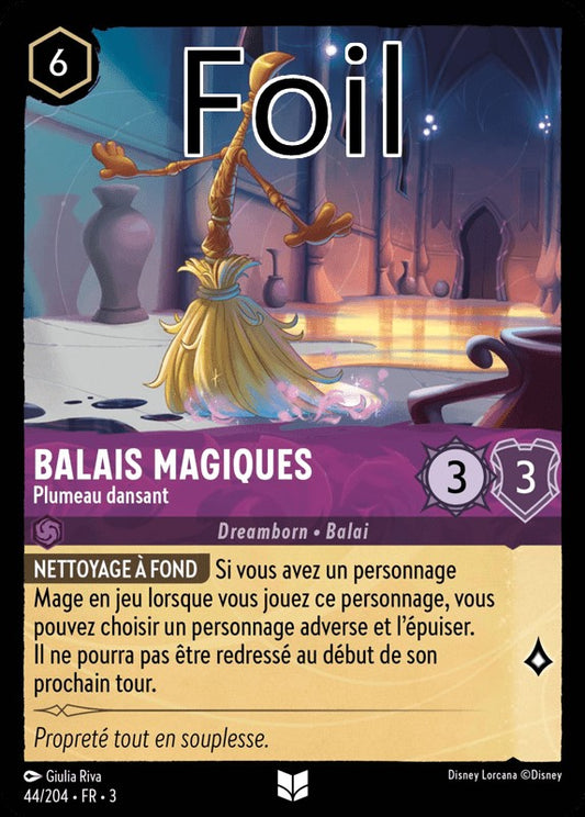 Balais Magiques foil Plumeau dansant