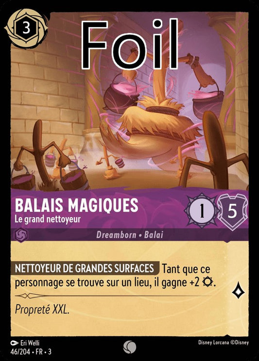 Balais Magiques foil Le grand nettoyeur