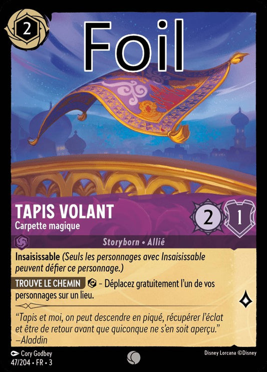 Tapis volant foil Carpette magique