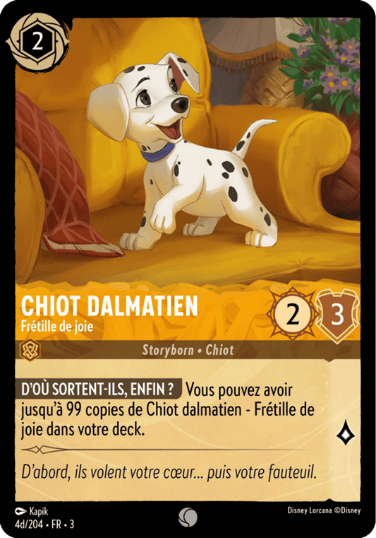 Chiot Dalmatien 4d