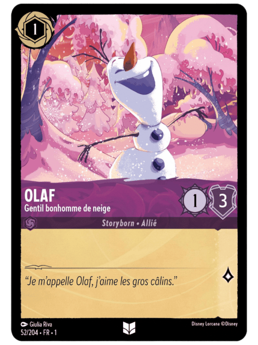 Olaf Gentil bonhomme de neige
