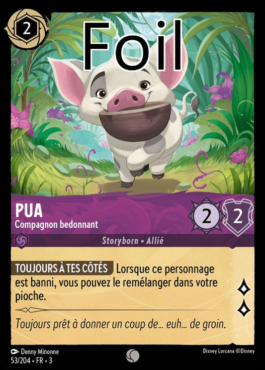 Pua foil Compagnon bedonnant