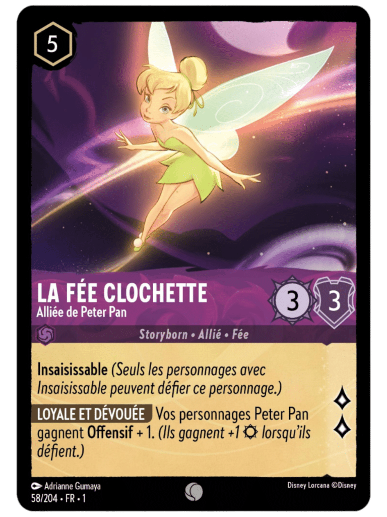 La Fée Clochette Alliée de Peter Pan