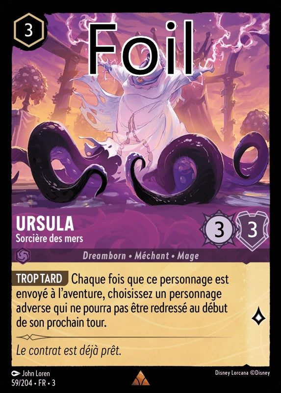 Ursula foil Sorcière des mers
