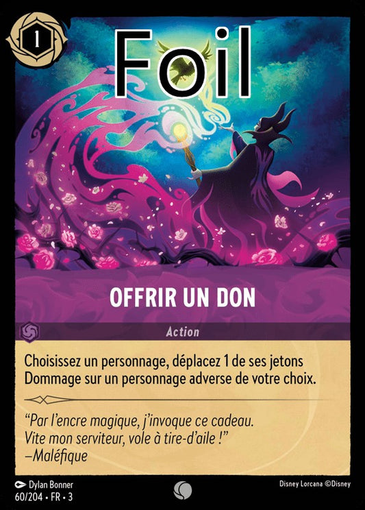 Offrir un don foil