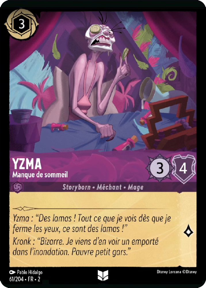 Yzma Manque de sommeil